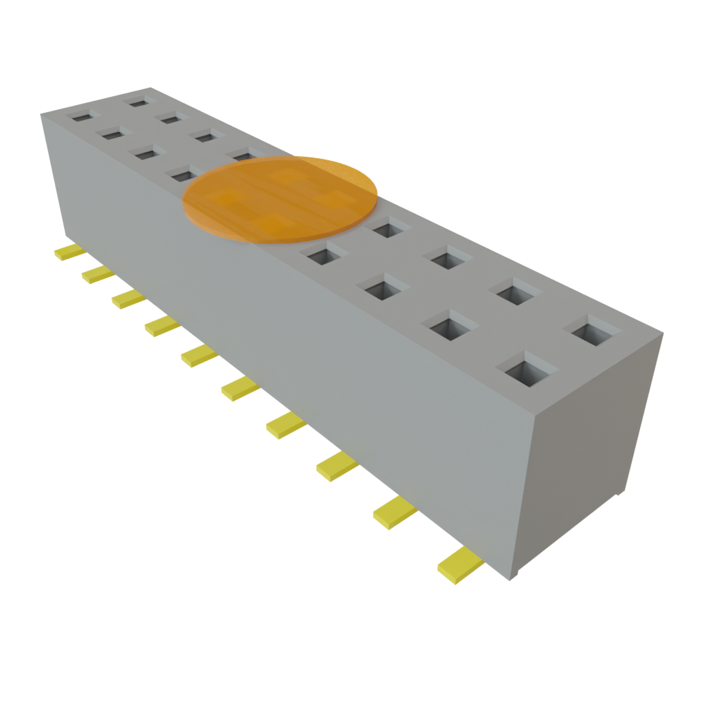 Samtec-TLE-110-01-G-DV-K-TR Steckverbinderleisten und Leiterplattenbuchsen Conn Socket Strip SKT 20 POS 2mm Solder ST Bottom Entry SMD T/R