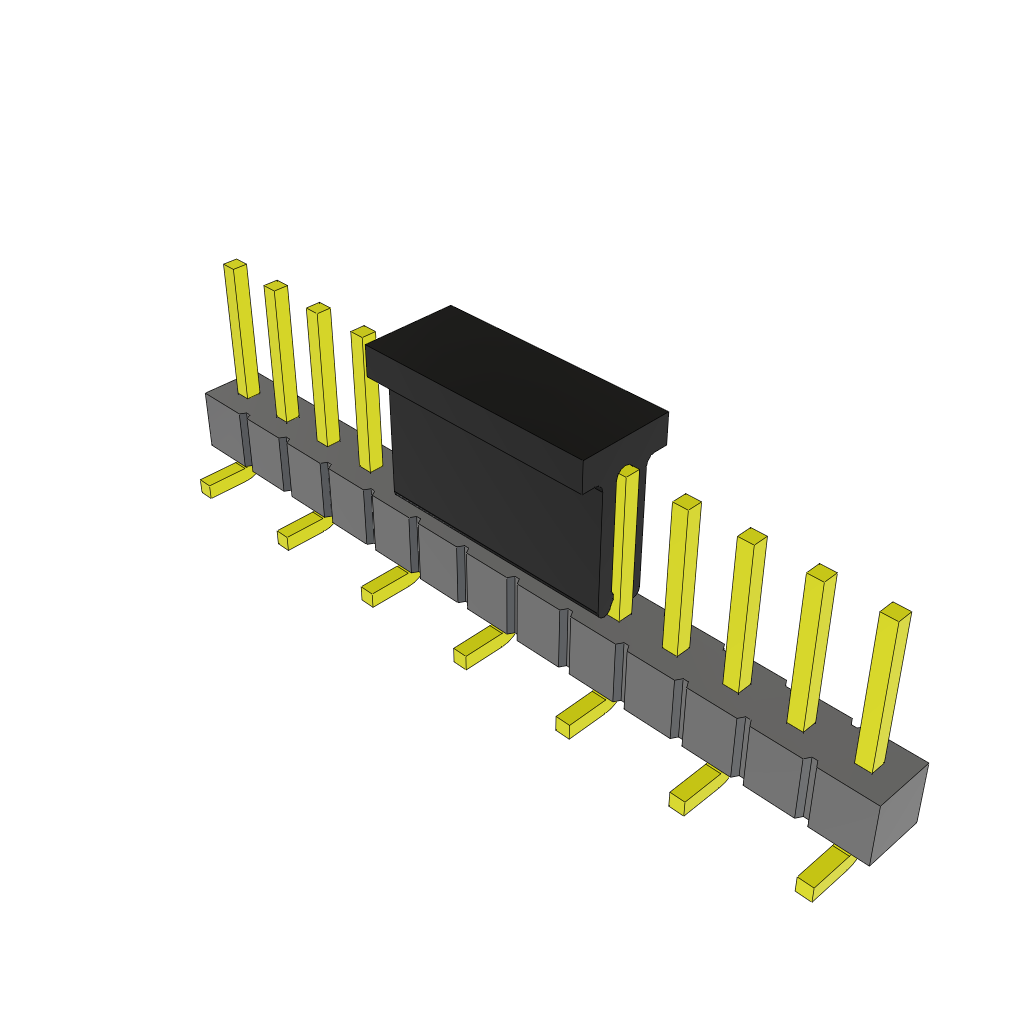 Samtec-TSM-113-01-L-SV-P Steckverbinderleisten und Leiterplattenbuchsen Conn Unshrouded Header HDR 13 POS 2.54mm Solder ST Top Entry SMD Tube