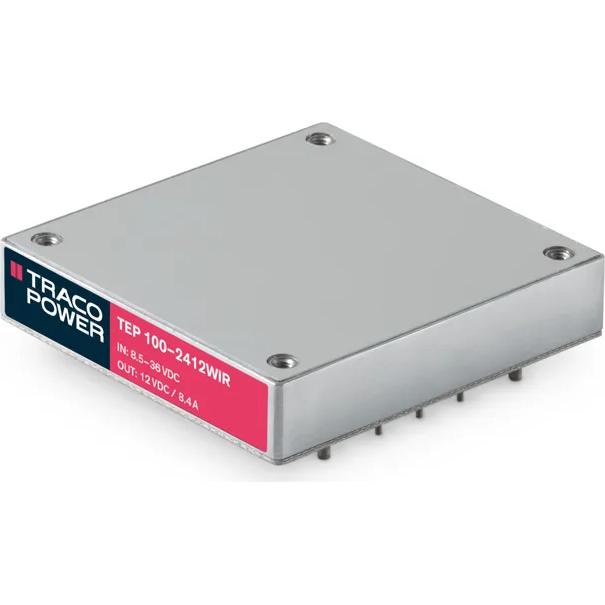 TRACO Electronic AG-TEP 100-2411WIR DC/DC-Wandler und Spannungsreglermodul Module DC-DC 24VIN 1-OUT 5V 20A 100W 9-Pin Half-Brick