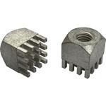 Power Tap Terminal Brass F 9mm Matte Tin Over Nickel