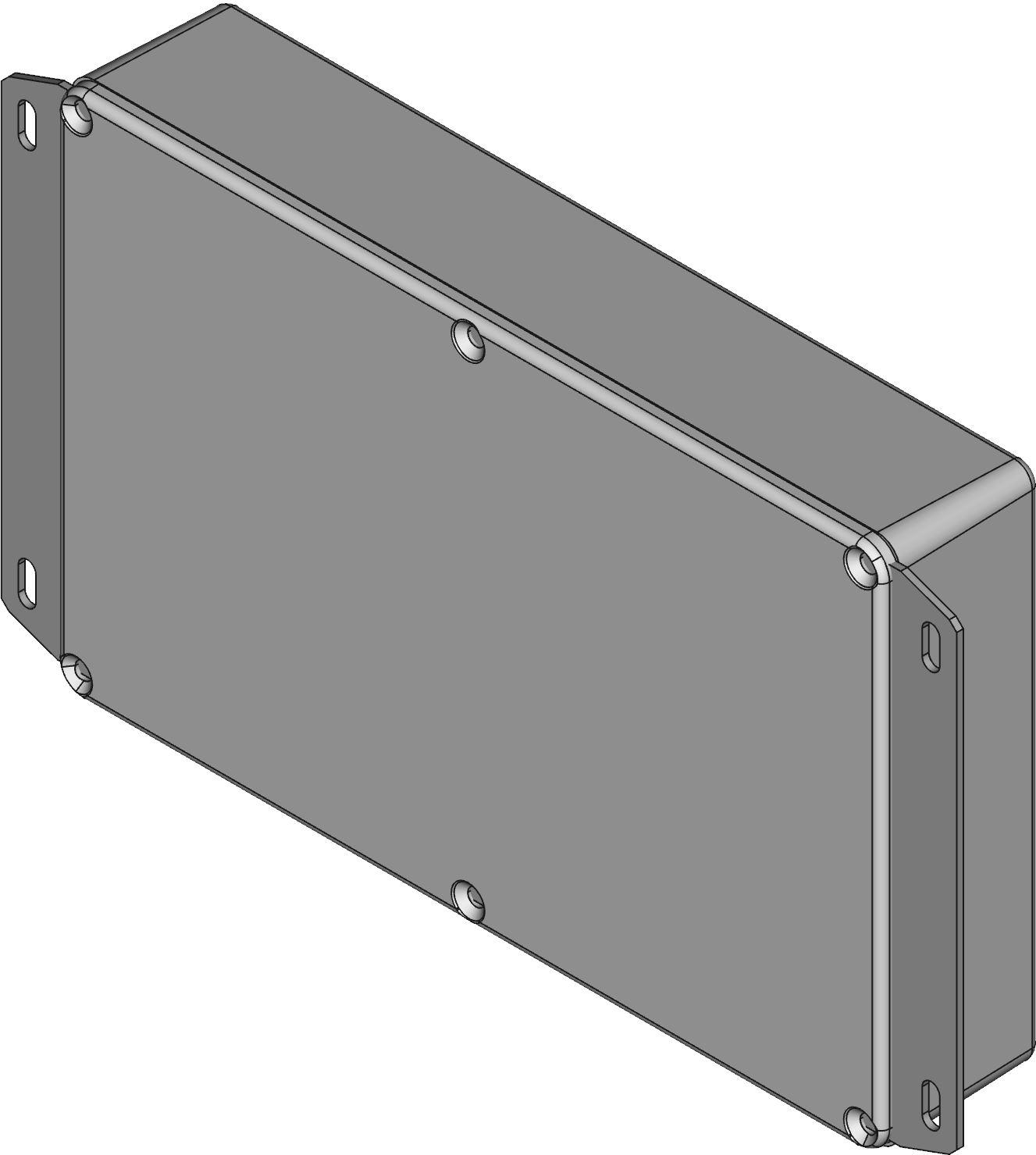 Hammond Manufacturing-1590DDF Natural Die Cast Aluminum Flange Mount Watertight Enclosure