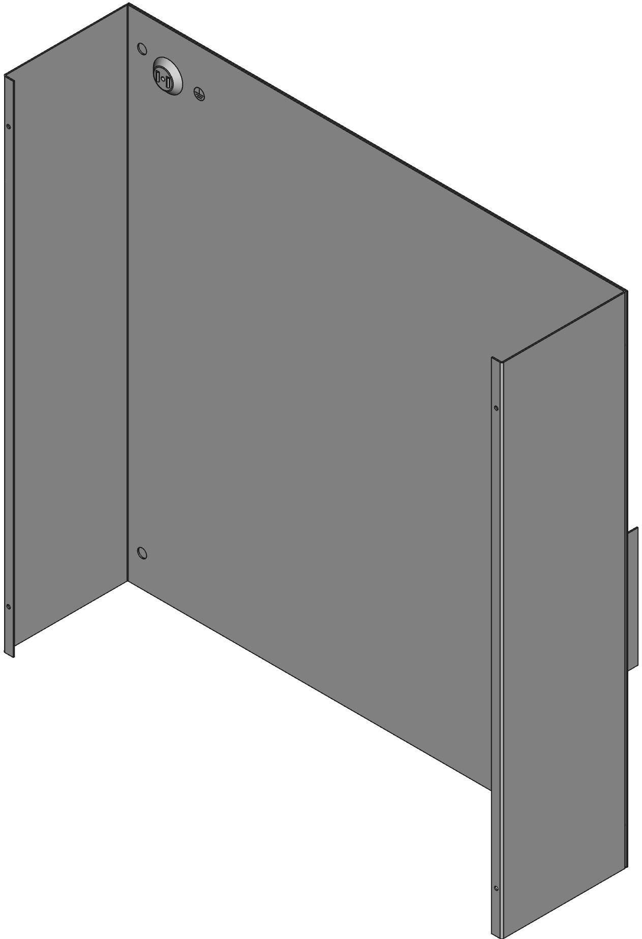 Hammond Manufacturing-CSG24246 Kästen, Gehäuse und Gestelle Galvanized Steel Wall Mount Type 1 Unpainted Junction Box