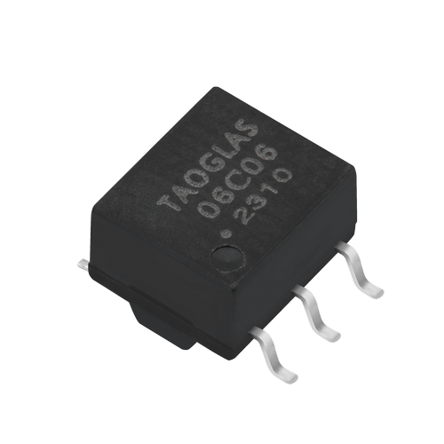 taoglas-TMU06C06 Transformateur télécom Telecom Transformer 1:1 0.45Ohm Prim. DCR 0.8Ohm Sec. DCR 6 Terminal Gull Wing SMD