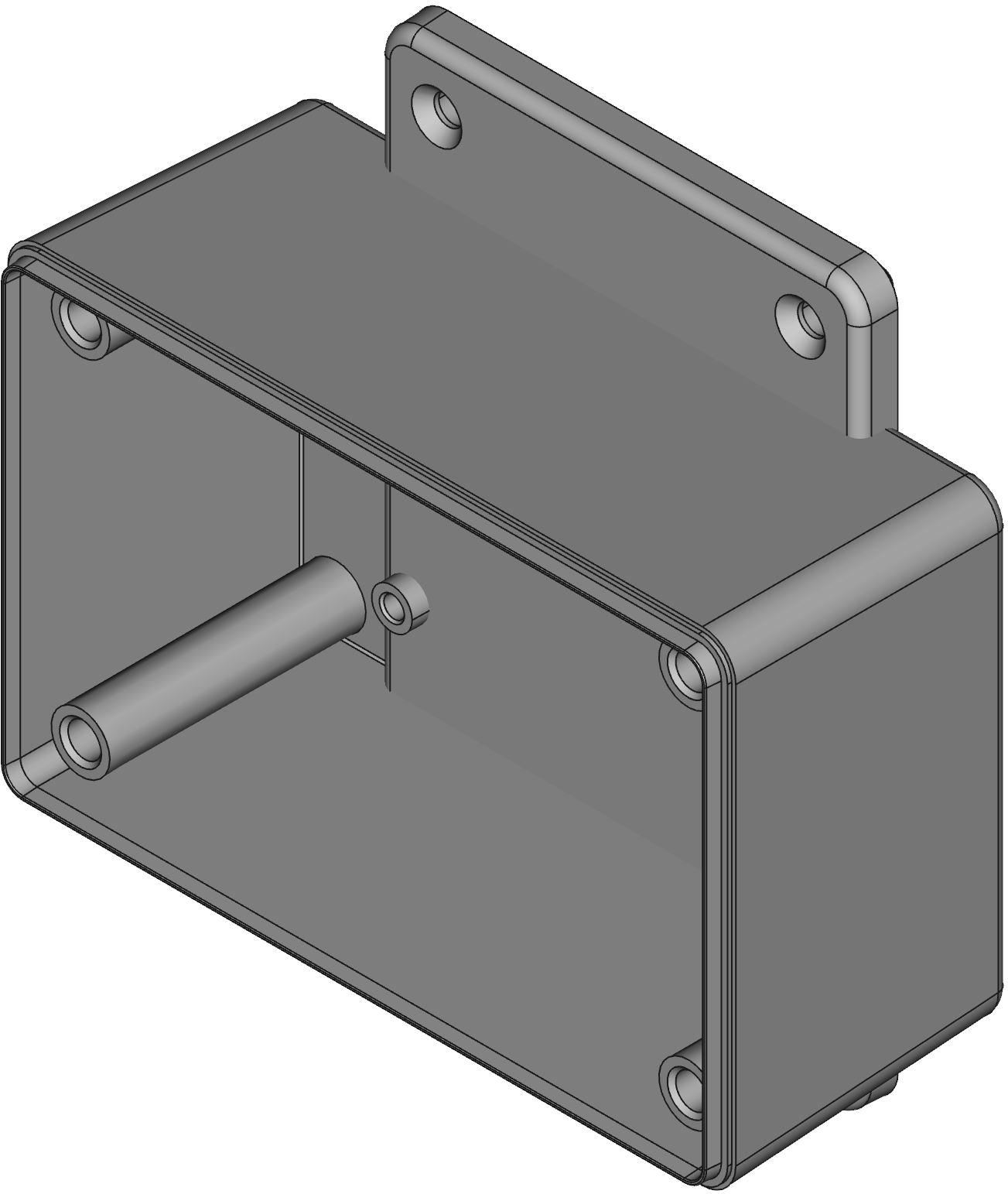 Hammond Manufacturing-1591XXLTBU Translucent Blue Acrylonitrile Butadiene Styrene Wall Mount General Purpose Enclosure