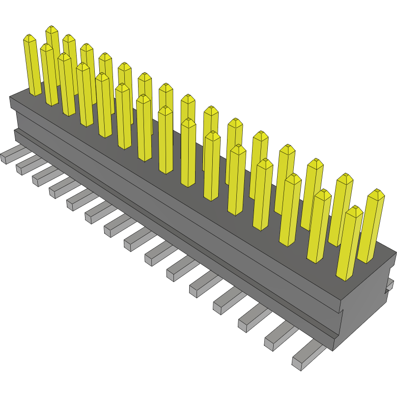 Samtec-FTSH-115-01-F-DV Steckverbinderleisten und Leiterplattenbuchsen Conn Unshrouded Header HDR 30 POS 1.27mm Solder ST Top Entry SMD TIGER CLAW™ Tube