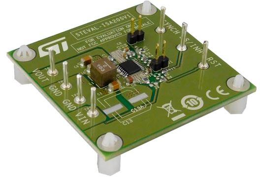 STMicroelectronics-STEVAL-ISA205V1 Energiemanagement, Entwicklungsplatinen und -kits A6986H DC to DC Converter and Switching Regulator Chip 0.85V to 4V Output Evaluation Board Automotive AEC-Q100