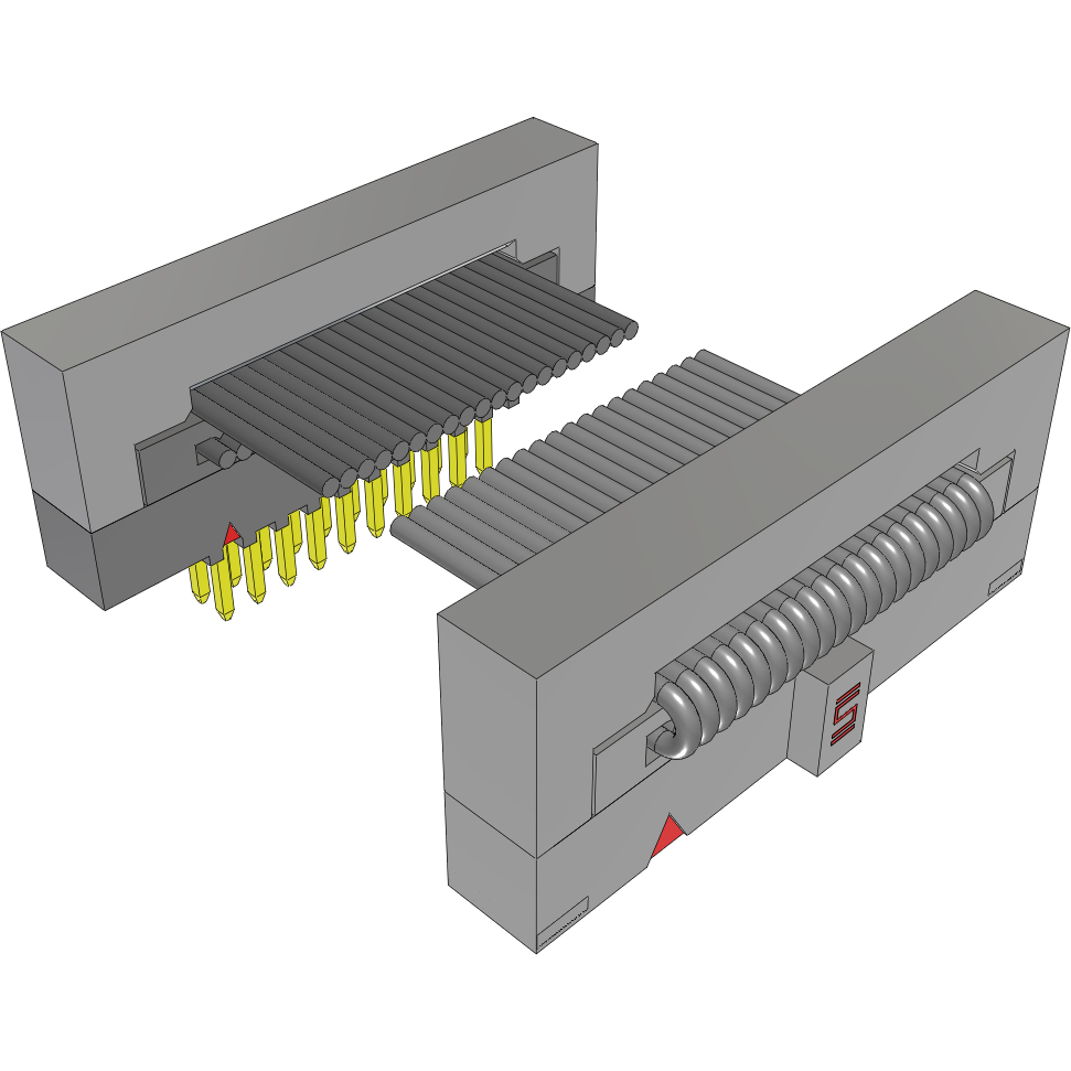 Samtec-FFMD-10-T-04.00-01-N-SR Flachband Kabelbaugruppen Cable Assembly Flat Ribbon 0.101m 30AWG IDC Connector to IDC Connector 20 to 20 POS PL-SKT IDT-IDT Bulk