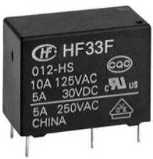 HONGFA EUROPE GMBH-HF33F/024-ZS3 Power Relays Power Relay 24VDC 3A SPDT(20.5x10.2x15.3)mm THT