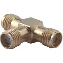 HUBER+SUHNER-46_SMA-50-0-1/111_NE RF-Steckverbinder Conn SMA Adapter 0Hz to 18GHz 50Ohm T Style Cable Mount (3)F Gold Over Nickel Single