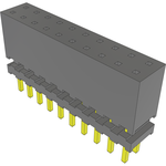 Conn Elevated Socket SKT 20 POS 2mm Solder ST Top Entry Thru-Hole Layer