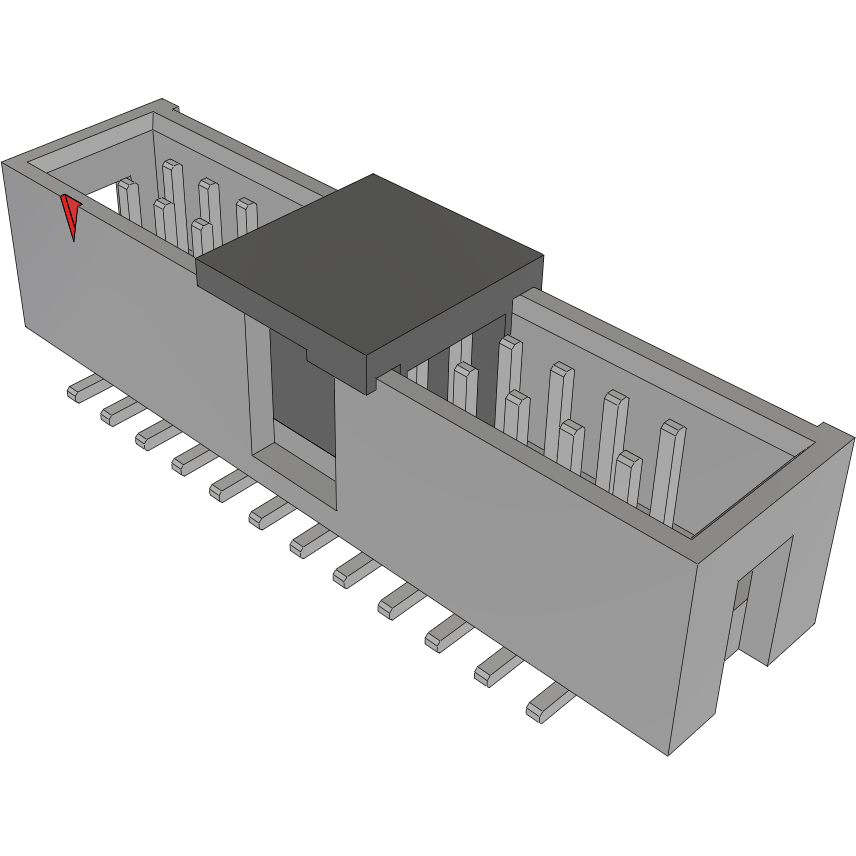 Samtec-HTST-112-01-TM-DV-P-TR Steckverbinderleisten und Leiterplattenbuchsen Conn Shrouded Header (4 Sides) HDR 24 POS 2.54mm Solder ST Top Entry Thru-Hole T/R