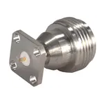 Conn Type N 0Hz to 11GHz 50Ohm ST Flange Mount RCP Gold Over Nickel Single