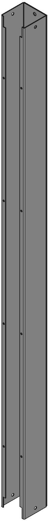 Hammond Manufacturing-CWSC248NK Verdrahtungskanäle Wiring Ducts Straight Section Square with Cover Screw Steel Gray