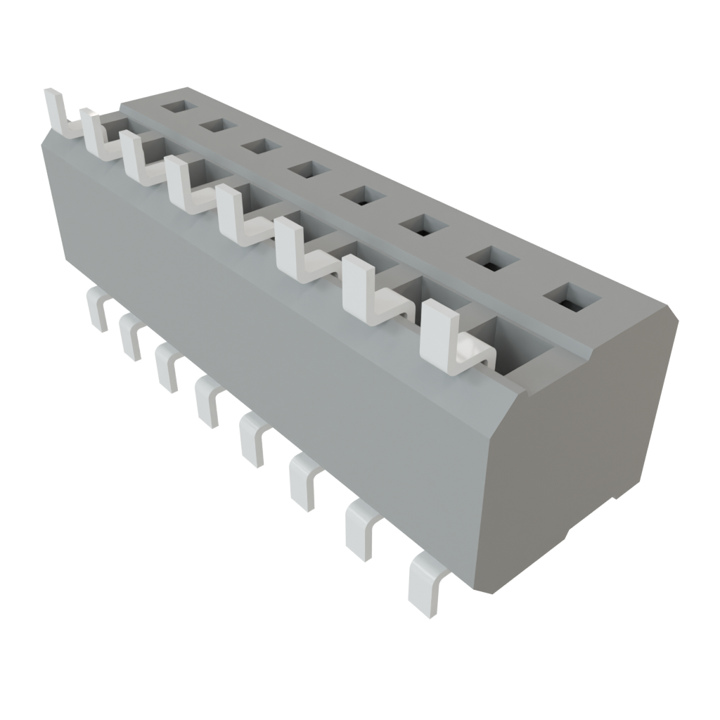 Samtec-CLP-108-02-F-DH Piastre connettori e prese PCB Conn Socket Strip SKT 16 POS 1.27mm Solder RA Side Entry SMD TIGER CLAW™ Tube