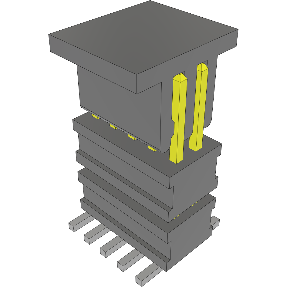Samtec-FW-05-03-F-D-240-160-A-P-TR Piastre connettori e prese PCB Conn Board Stacker HDR 10 POS 1.27mm Solder ST Top Entry SMD FLEX STACK™ T/R