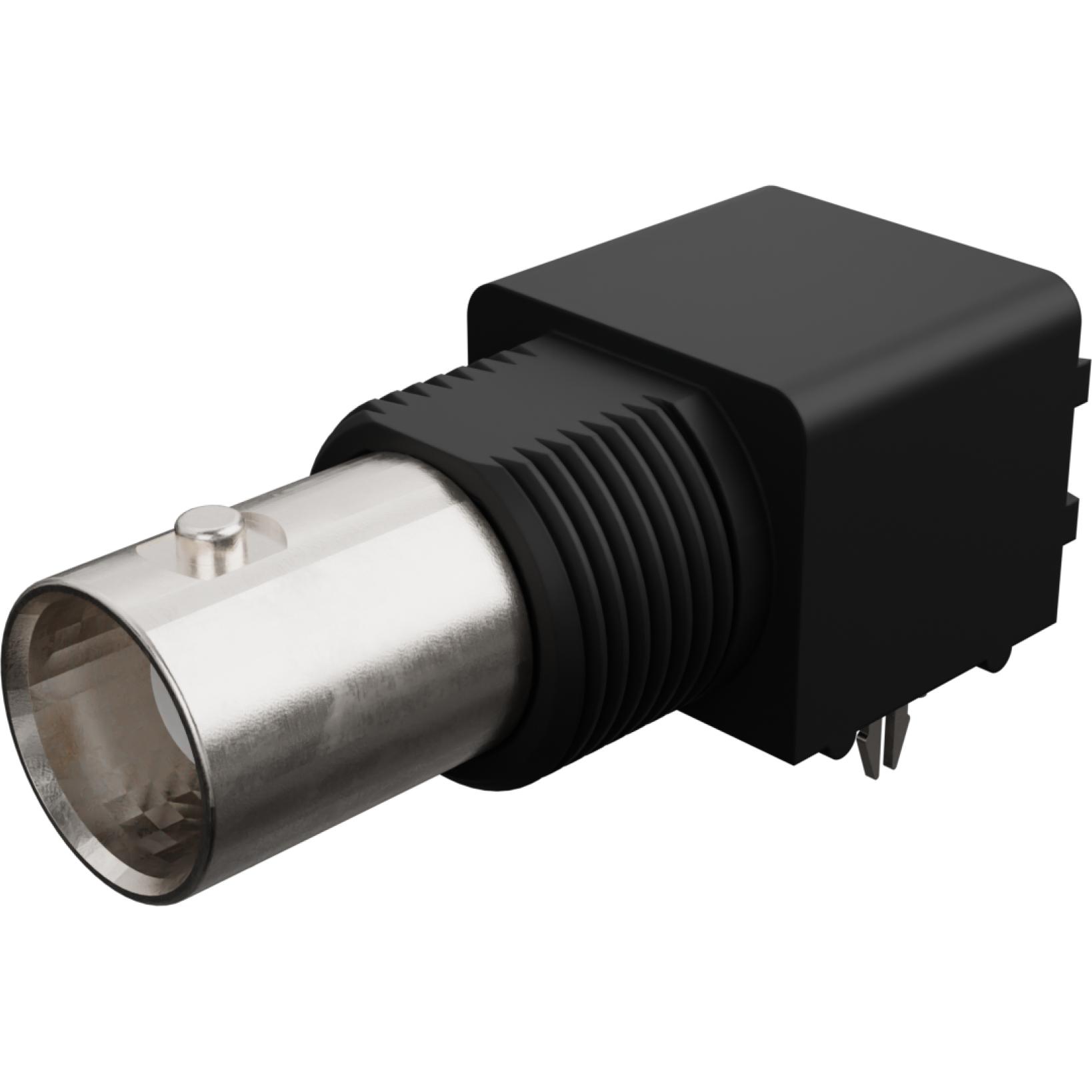 Molex-73100-0167 Connector RF Conn BNC 0Hz to 2GHz 50Ohm Solder RA Thru-Hole RCP Gold Tray