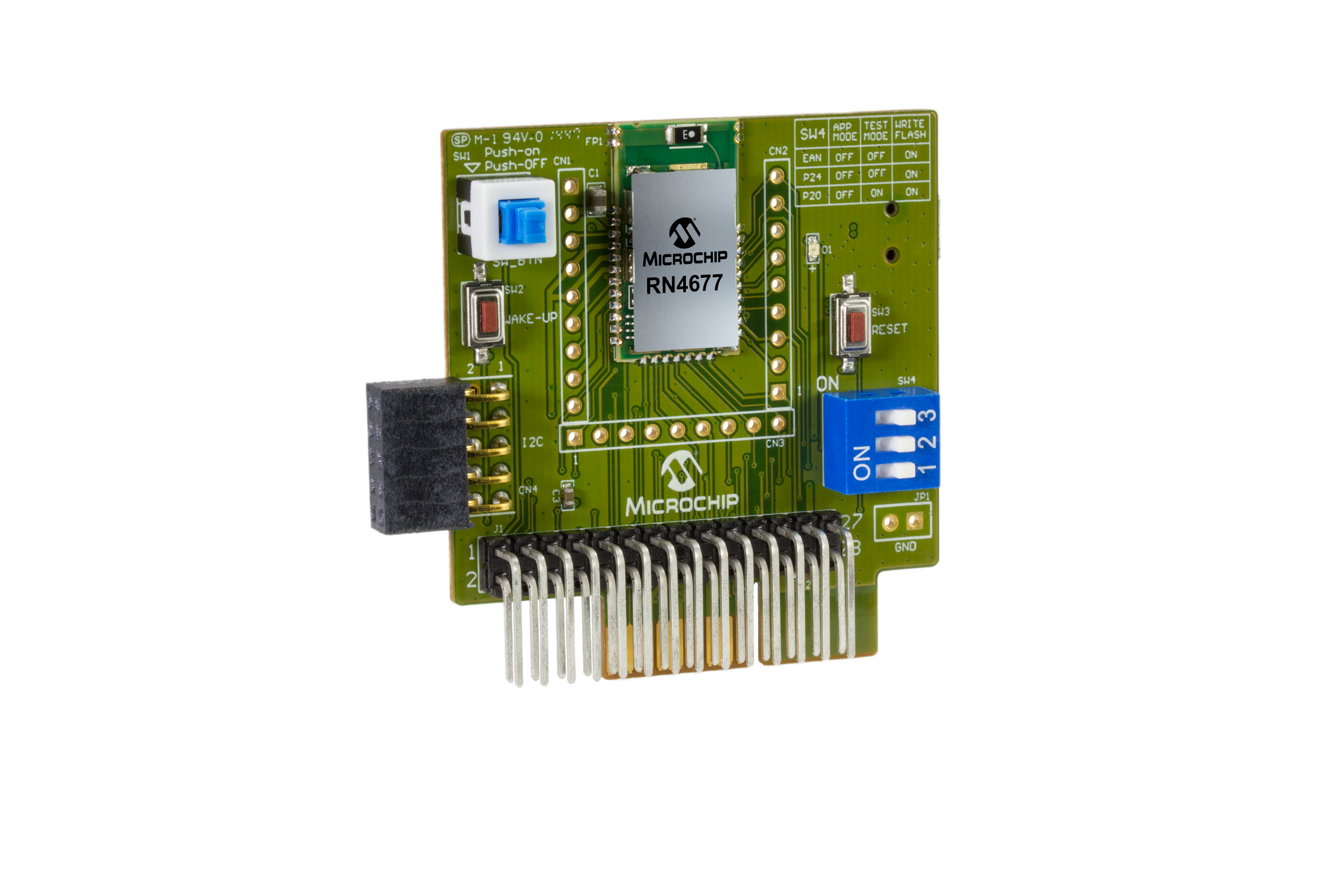 Microchip Technology-RN-4677-PICTAIL RF/Drahtlos-Entwicklungsplatinen und Kits RN4677 Bluetooth Daughter Board