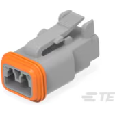 TE Connectivity-DT06-2S-C015 Connector Discrete Wire Housing Conn Housing PL 2 POS Crimp ST Cable Mount Gray Box Automotive