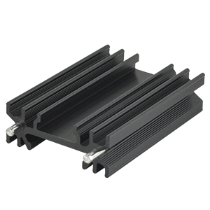 Same Sky (formerly CUI Devices)-HSE-B20500-040H-01 Heat Sinks Heat Sink Passive TO-220 Vertical Thru-Hole Aluminum 6063-T5 Black Anodized