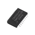 Telecom Transformer 1CT:1CT 1.2Ohm Prim. DCR 1.2Ohm Sec. DCR 16 Terminal Gull Wing SMD