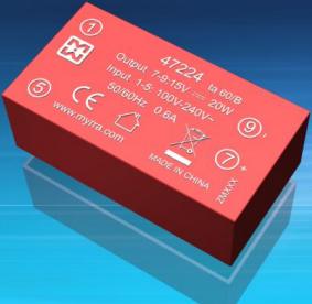 Myrra-47223 Suministro de energía de AC a CC AC/DC Power Supply Single-OUT 12V 1.7A 20W 4-Pin