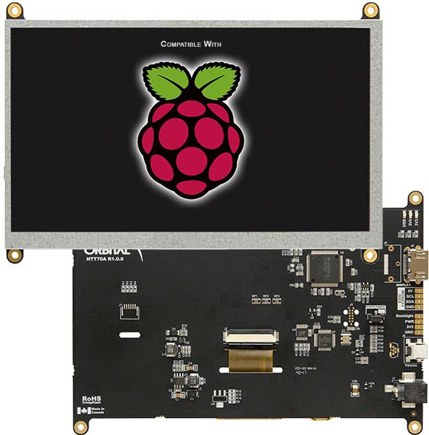 Matrix Orbital-HTT70A-TPN-BLM-B0-H5-CH-VPT Moduli TFT 7in TFT WVGA 800x480Pixels HDMI 520cd/m2 0°C to 70°C