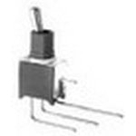 Apem Components-TL46WW00050 Interruttore a levetta Switch Toggle ON ON DPDT Short Lever PC Pins 20VAC 20VDC 0.4VA PC Mount with Bracket
