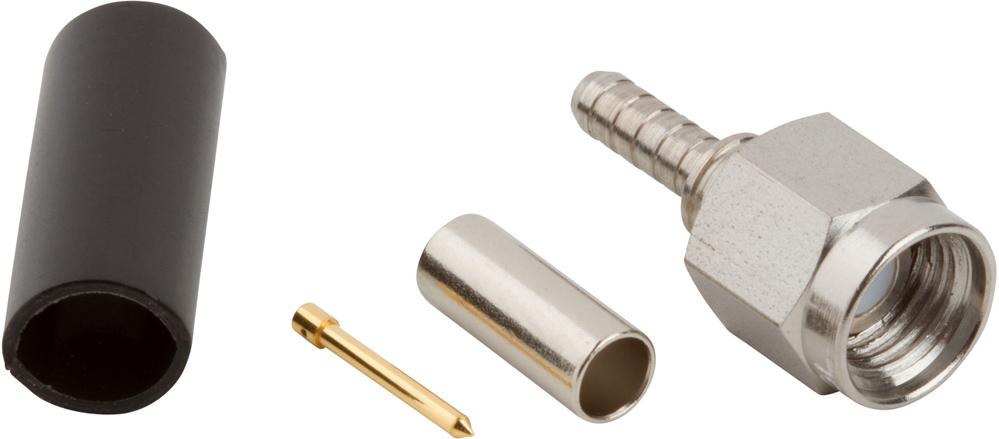Amphenol RF-901-9511-3SF Connector RF Conn SMA 0Hz to 12.4GHz 50Ohm Crimp ST Cable Mount PL Gold Over Nickel