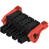 Weidmuller-1044010000 Steckverbinder, Klemmenblöcke Conn Plug-in Terminal Block F 4 POS 7.62mm Push-In Spring ST Cable Mount 20A Box