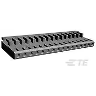 TE Connectivity-926475-6 Einzeladersteckverbinder, Gehäuse Conn Housing RCP 6 POS 2.54mm Crimp ST Cable Mount Black Bag