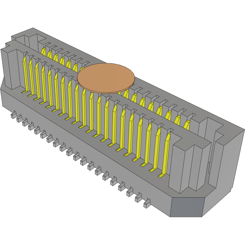 Samtec-LSS-120-01-L-DV-A-K Connector Headers and PCB Receptacles Conn Socket and Terminal Strip SKT/HDR 40 POS 0.635mm Solder ST Top Entry SMD Tray