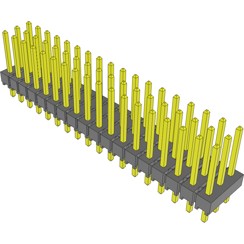 Samtec-HTSW-118-14-G-T Steckverbinderleisten und Leiterplattenbuchsen Conn Unshrouded Header HDR 54 POS 2.54mm Solder ST Top Entry Thru-Hole Bulk