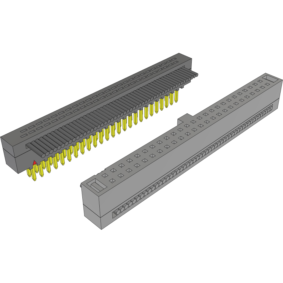 Samtec-FFMD-25-T-02.60-01-N-R Flachband Kabelbaugruppen Cable Assembly Flat Ribbon 0.066m 30AWG IDC Connector to IDC Connector 50 to 50 POS PL-SKT IDT-IDT Bulk