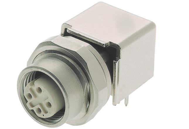 HARTING-21033814410 Steckverbinder, rund Conn Circular DIN SKT 4 POS RA Thru-Hole 4 Terminal 1 Port