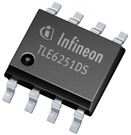 Infineon Technologies AG-TLE6251DSXUMA2 CAN (Controller Area Network) CAN 1MBd Sleep/Standby 5V Automotive AEC-Q100 8-Pin DSO T/R