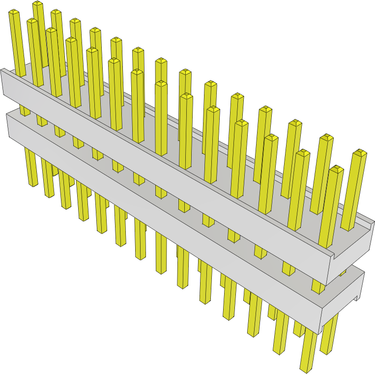 Samtec-HW-14-09-G-D-280-225 Piastre connettori e prese PCB Conn Board Stacker HDR 28 POS 2.54mm Solder ST Top Entry Thru-Hole Bulk