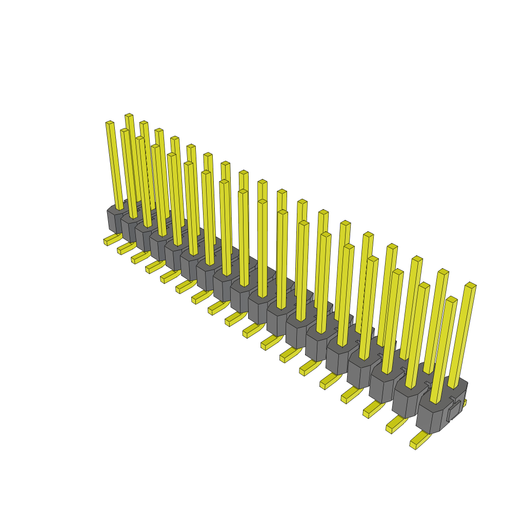 Samtec-TSM-118-03-T-DV-LC Steckverbinderleisten und Leiterplattenbuchsen Conn Unshrouded Header HDR 36 POS 2.54mm Solder ST Top Entry SMD Tube