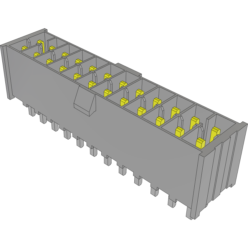 Samtec-IPL1-112-01-L-D-K Connector Headers and PCB Receptacles Conn Wire to Board HDR 24 POS 2.54mm Solder ST Top Entry Thru-Hole Mini Mate® Tube