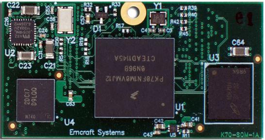 Emcraft Systems-SOM-K61 Sistema su moduli - SOM SOM with Kinetis Processor 64MB RAM