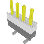 Conn Board Stacker HDR 4 POS 2.54mm Solder ST Top Entry SMD Bulk