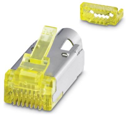 PHOENIX CONTACT-1418853 Connector Telephone and Telecom Conn RJ-45 PL 8 POS IDT ST Cable Mount 8 Terminal 1 Port Cat 6a