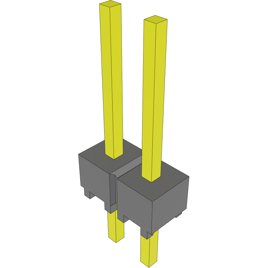 Samtec-MTSW-102-08-S-S-300 Steckverbinderleisten und Leiterplattenbuchsen Conn Unshrouded Header HDR 2 POS 2.54mm Solder ST Top Entry Thru-Hole Bulk