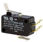 Honeywell-V7-1C17D844-429 Schnappschalter Switch Snap Action N.O./N.C. SPDT Lever 15.1A 277VAC 250VDC 372.85VA 1.27N Screw Mount Quick Connect