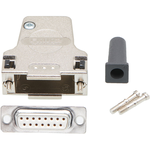 Conn D-Sub F 15 POS 1.42mm Solder Cup 45° Cable Mount 15 Terminal 1 Port FCT Products Bag