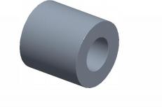 RAF Electronic Hardware-9010-50-S-12 Entretoises et supports de cartes de circuits imprimés Spacer Round 12.83mm-ID 25.4mm-OD 25.4mm-LG Steel None