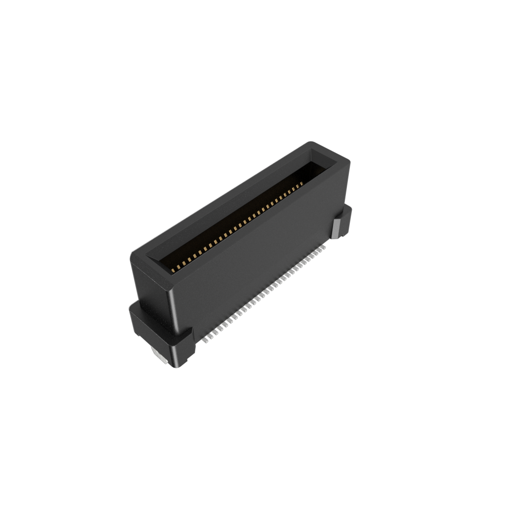 Amphenol Communications Solutions-ME1005610101011 Steckverbinder, Kartenrand Mini Cool Edge 0.60mm,Storage and Server connector ,Gen Z,EDSFF,56 signal pins, SMT, Vertical