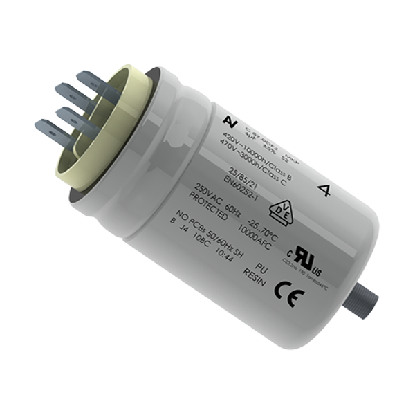 KEMET Corporation-878AF24400AA4J Kondensator, Kunststofffilm Cap Film 4uF 500VAC PP 5%( 25 X 78mm) Aluminum Cylindrical Can 85°C Bulk