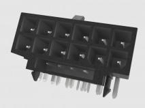 Amphenol Communications Solutions-10160920-1240100LF Steckverbinderleisten und Leiterplattenbuchsen Conn Wire to Board M 12Power/4Signal POS 3mm/2mm Solder RA Thru-Hole Tray