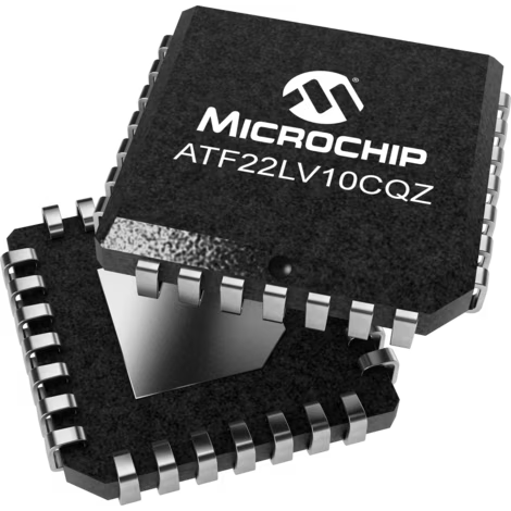 Microchip Technology-ATF22LV10CQZ-30JU 简单可编程逻辑器件 SPLD ATF22LV10CFamily 500Gates 10Macro Cells 33.3MHz 3.3V/5V 28-Pin PLCC Tube