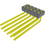 Conn Unshrouded Header HDR 10 POS 2.54mm Solder RA Side Entry Thru-Hole Bulk